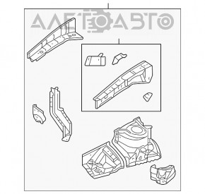 Стакан со стойкой правый Toyota Camry v40