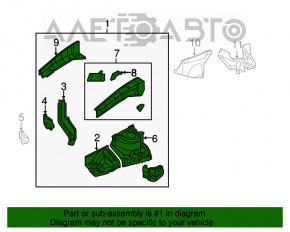 Partea din față dreapta a Toyota Camry v40, de culoare grafit, pe caroserie.