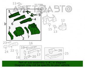 Partea din față dreapta a unui Lexus RX350 RX450h 16-22