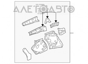 Partea din față stânga Lexus RX350 RX450h 10-15