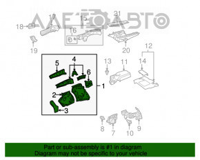 Partea din față stânga Lexus RX350 RX450h 10-15, gri închis, fără longeron.