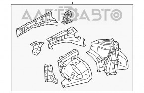 Partea din față stânga Lexus CT200h 11-17.