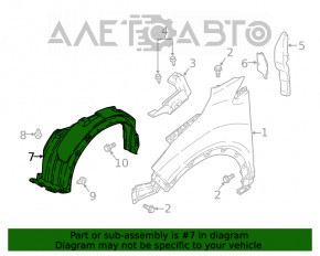 Aripa fata dreapta Mitsubishi Eclipse Cross 18-