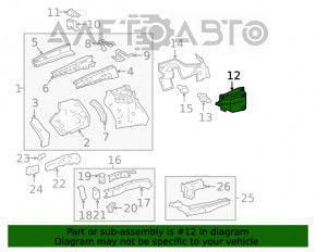 Protecția arcului motorului dreapta pentru Lexus RX350 RX450h 16-22