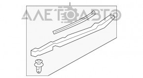 Garnitură aripă capotă - aripă stânga Toyota Avalon 13-18 nouă OEM originală