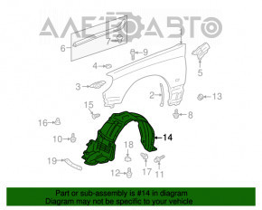 Bara de protecție față dreapta Lexus IS200 IS300 99-05