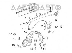 Bara de protecție față dreapta Lexus IS200 IS300 99-05