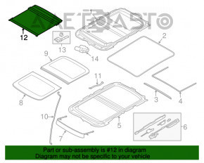 Шторка люка Mini Cooper F56 3d 14-