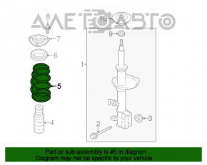 Arcul de suspensie frontal stânga Nissan Versa 1.8 10-12