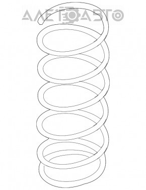 Пружина передняя левая Infiniti G25 G35 G37 4d 06-14