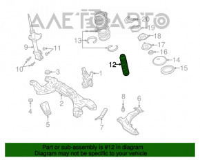 Capacul amortizorului din față stânga Nissan Murano z50 03-08