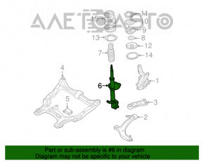 Amortizorul din față dreapta Nissan Murano z50 03-08