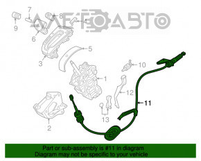 Cablu de schimbare a treptelor de viteză Honda CRV 17-22