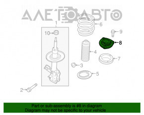 Suportul frontal dreapta pentru Nissan Leaf 11-17, nou, original OEM