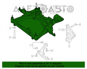 Подрамник передний Nissan Maxima A36 16- 3.5