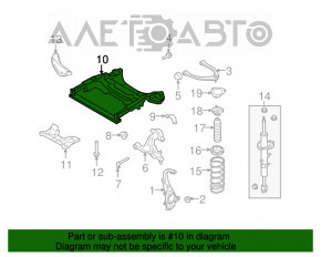 Bara de protecție față Infiniti G25 G35 G37 4d 06-14 rwd aluminiu