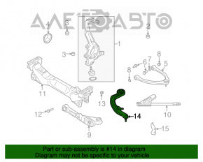 Maneta de schimbare a vitezelor din față, stânga, medie pentru Nissan 350z