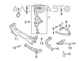 Maneta de schimbare a vitezelor din față, stânga, medie pentru Nissan 350z