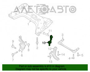 Suportul de subrame frontal dreapta Nissan Sentra 15-19, nou, original OEM.