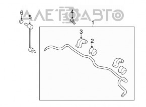 Тяга стабилизатора передняя правая Hyundai Sonata 11-15 длинная новый OEM оригинал