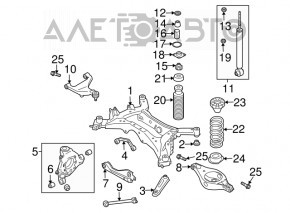 Arc spate stânga AWD Nissan Murano z50 03-08