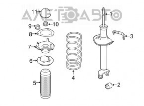 Arc spate stânga Infiniti Q50 14-