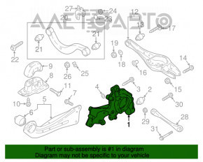 Capac spate stânga VW Tiguan 18- nou, neoriginal.