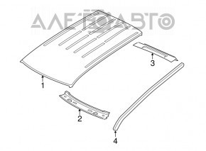 Capota dreapta a acoperisului Jeep Grand Cherokee WK2 11-21