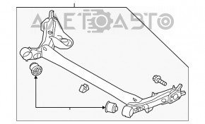 Faza spate Hyundai Veloster 12-17 nou original OEM