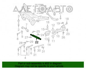 Maneta transversală spate dreapta Nissan Rogue 07-12