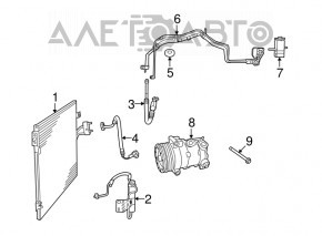 Compresorul de aer condiționat pentru Dodge Grand Caravan 11-20