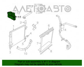 Rezervor de expansiune pentru răcire Dodge Challenger 09- fără capac