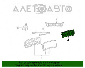 Controlul climatizării Jeep Compass 11-16 manual