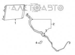Tuburile de răcire a transmisiei automate Dodge Challenger 12- 3.6 tip 2.