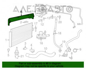 Grila radiatorului superior Fiat 500 12-17