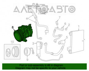 Compresorul de aer condiționat pentru Jeep Compass 11-16 2.0 2.4 CG447150-0751