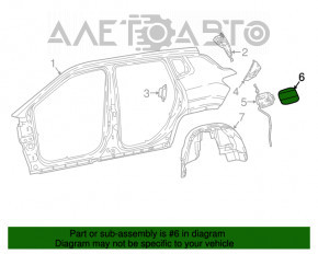 Capacul rezervorului de combustibil pentru Jeep Compass 17- complet asamblat cu carcasa