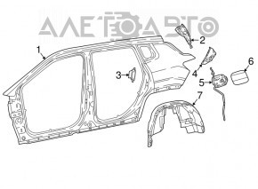 Aripa spate stânga Jeep Compass 17-