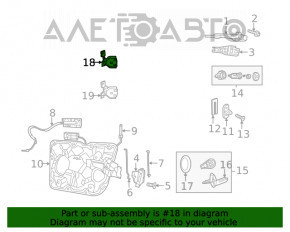 Петля двери верхняя задняя правая Jeep Grand Cherokee WK2 11-21