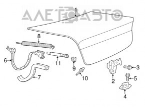 Buclea capacului portbagajului dreapta Dodge Charger 11-