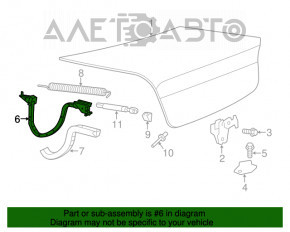 Петля крышки багажника левая Dodge Charger 11-
