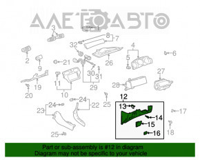 Capacul de bord inferior pentru genunchiul șoferului Lexus ES300 ES330 bej.