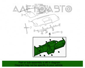 Торпедо передняя панель без AIRBAG Toyota Yaris 06-10