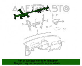 Труба подторпедная усиление Toyota Sienna 11-14