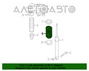 Arc spate dreapta Hyundai Tucson 16-20 awd rigiditate 2 albastru galben.