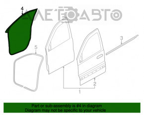 Garnitura ușii din față dreapta Jeep Grand Cherokee WK2 11-21