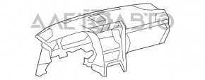 Torpedo panou frontal fără AIRBAG Lexus LS460 LS600h 07-12 negru