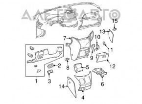 Накладка на шифтер Toyota Sienna 04-10