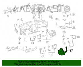 Обрамление тоннеля нижнее Lexus RX300 98-03 царапины