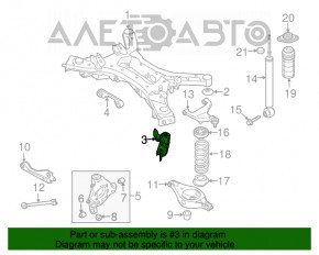 Suport spate, stânga față, Nissan Murano z51 09-14